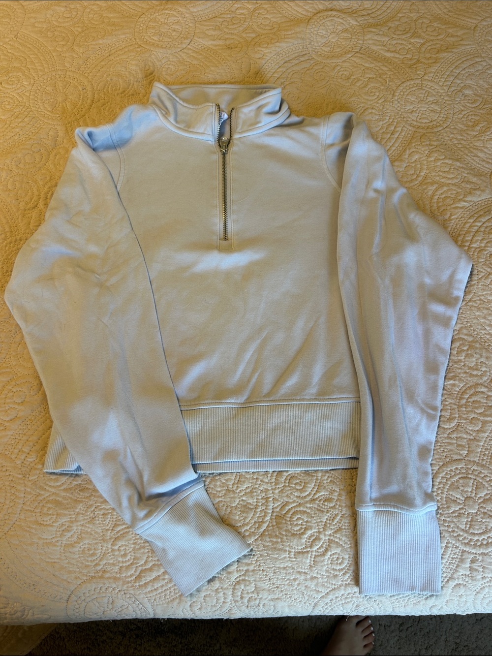 Danskin Light Blue Half-Zip Pullover